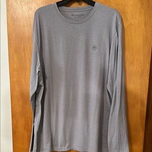 Travis Mathew Men's Gray Long Sleeve Shirt-XXL